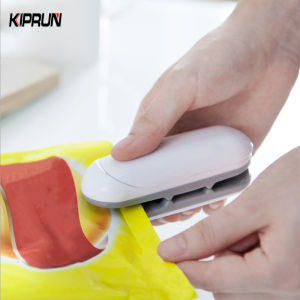 KIPRUN Mini Sealing Machine Portable Food Heat Sealer Plastic Package Storage Bag Handy Sticker and Seals for Food Snack Closing Capper
