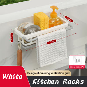 Sponge Holder For Sink Sink Organizer Sink Drainage Rack Sponge Storage Shelf Sink Storage Supplies XPH916
