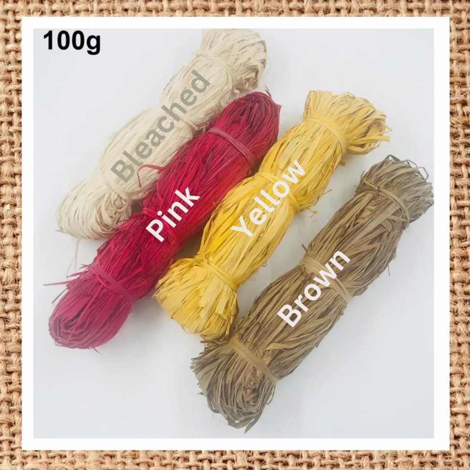 Raffia Ribbon, Natural Decorative Cord, Tying Raffia (pack Of 6) - 50g Raffia  Ribbons, Florists Raffia Ribbon - Raffia For Handicrafts, Christmas Gift