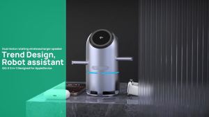 Qi2 Dual Motor Rotating Wireless Charger Speaker 4 in 1 Magnetic Wireless Charger for Phone Smart Watch Earphone