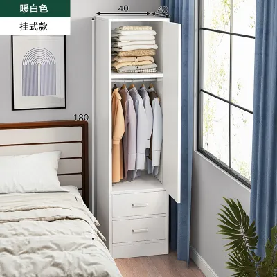 Wardrobe Simple Household Single Door Wardrobe Modern Loft Cabinet Childrens Wardrobe Storage Cabinet