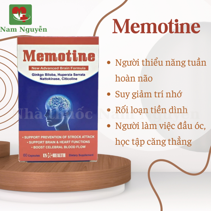 Memotine Viên Uống Bổ Não Memotine nhập khẩu Mỹ | Lazada.vn