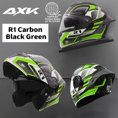 AXK Full Face Helmet Double Lens 911 Shining Soul Series 54-62cm Headband Anti Fog and Dustproof Modular helmet
