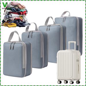 4 Set Waterproof Travel Luggage Organizer Expandable Luggage Packing Organizer for Organizing Clothes