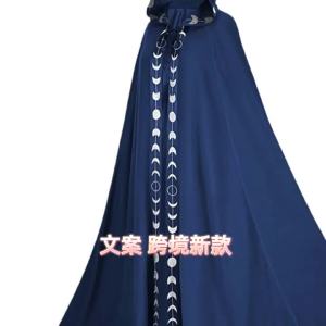 New Lace Trim Hooded Cape Cloak Shawl Medieval Renaissance Halloween COS Costume