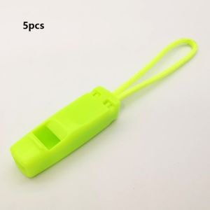 STYLETENK 5pcs Double Pipe 5pcs Outdoor Lifesaving Whistle Rope Multifunction Dual Band Camping Hiking Backpack Whistle  with Tail Rope Emergency Safety Whistle Rope For F4 F7 Flight Controller FPV Quadcopter