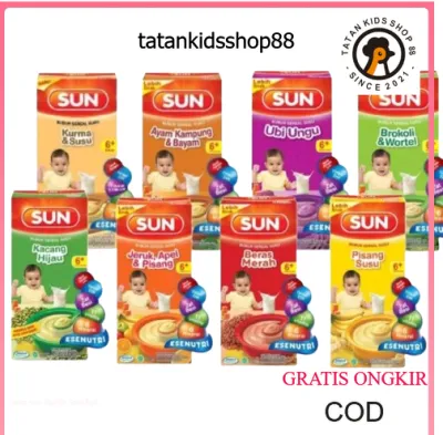 Sun Bubur Bayi 6 Bulan Box 120 gr Sereal Susu Nutrisi MPASI 6