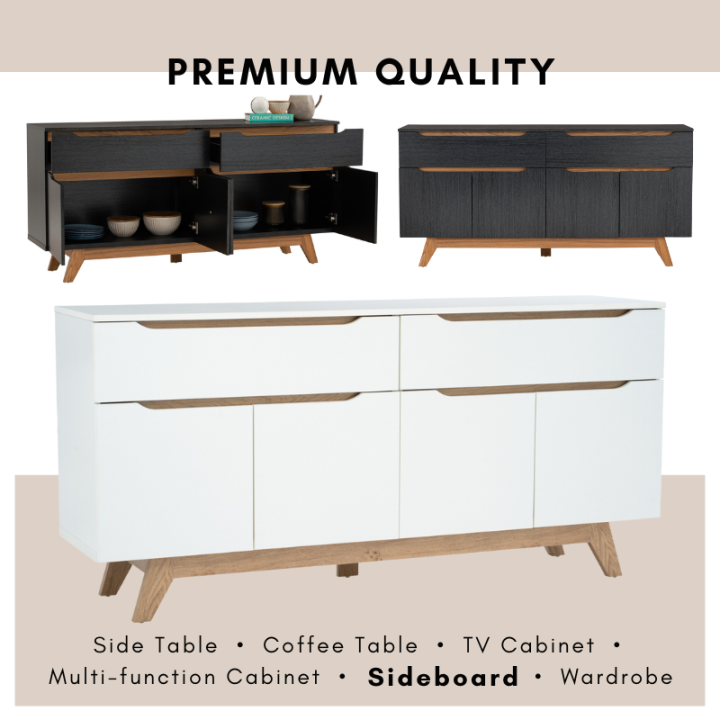 Alora Furniture MANDO 1.6M Sideboard With Drawer / Display