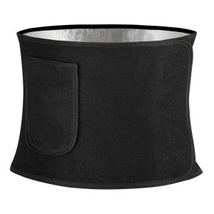 Waist Trainer Belt Sauna Sweat Waist Trimmer Cincher for Men Women Body Shaper Lower Belly Fat Workout Band Sport Slimming Girdle Silver