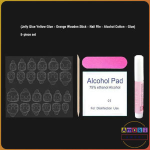 Amoki Perfect Partner for False Nails-Nail Glue Jelly Gel Sticker for Fake Nails 24pcs/set