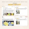 MOMODO Momo Bright Soap for Brightening Anti Aging and Moisturizing with Alpha Arbutin Niacinamide. 