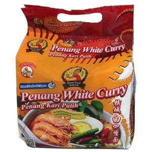Nyor Nyar Penang White Curry Instant Noodle (Halal) (4 x 110g)