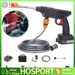 【HCS】26Bar 21V Cordless Car Washer Rechargeable High Pressure Car Water Gun Portable Cleaning Machine for Washing Cars Flower