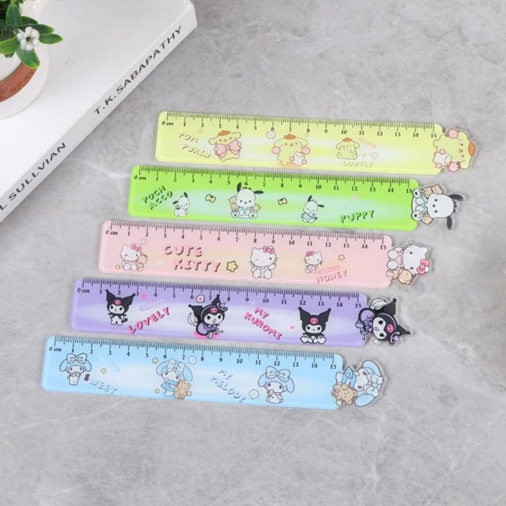 AQBCM My Melody Kouromi Ruler Kouromi Cinnamoroll Drawing Rulers ...