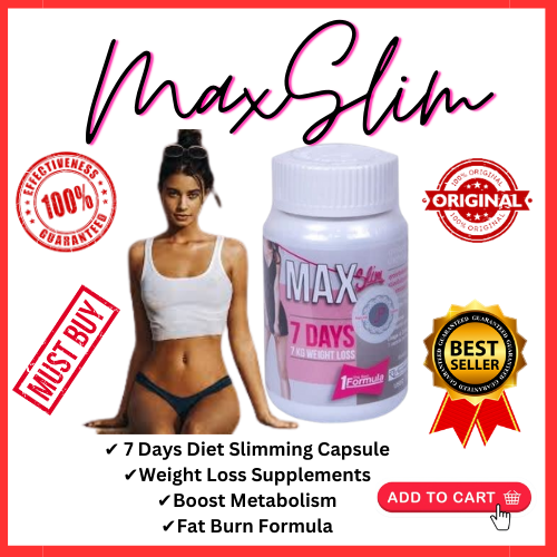 AUTHENTIC Max Slim 7 Days Diet Slimming Capsule Weight Loss