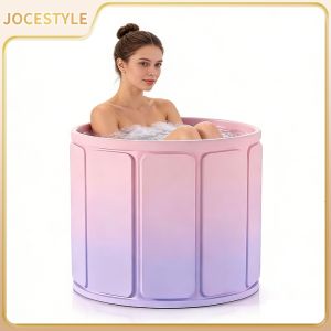 Portable Foldable Bathtub with Thickened Insulation 27.56in Diameter for Home and Outdoor Use
