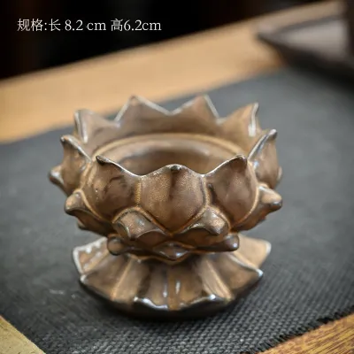 4 types of Retro Authentic / Green Handmade Flora / Lotus Design Lamp Candle Stand