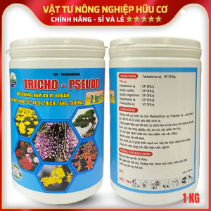 TRICHO - PSEUDO (2IN1): Chế Phẩm Đối Kháng Nấm Bệnh Chuyên Dùng Cho Hoa Lan Và Cây Cảnh - Hũ 1 KG
