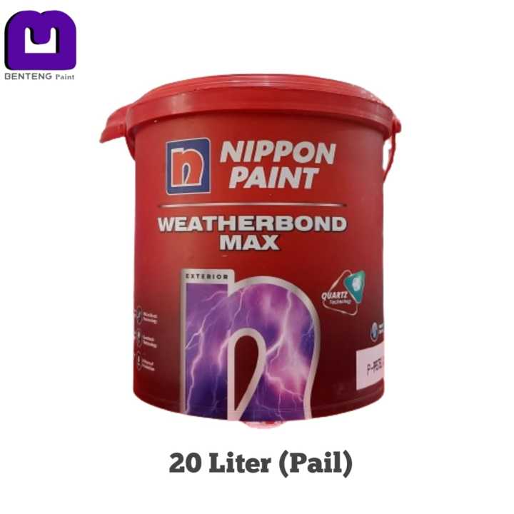 Cat Tembok Exterior Nippon Paint Weatherbond Max Liter Pail Cat