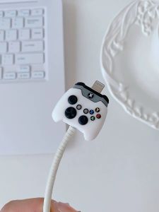 Cute Cable Bite 3D Kartun Lucu Pelindung Ujung Kabel Data Charger iPhone Silikon Rubber Cute Cartoon Karakter Super Hero Disney Lighting Protective Protec iPad iPod
