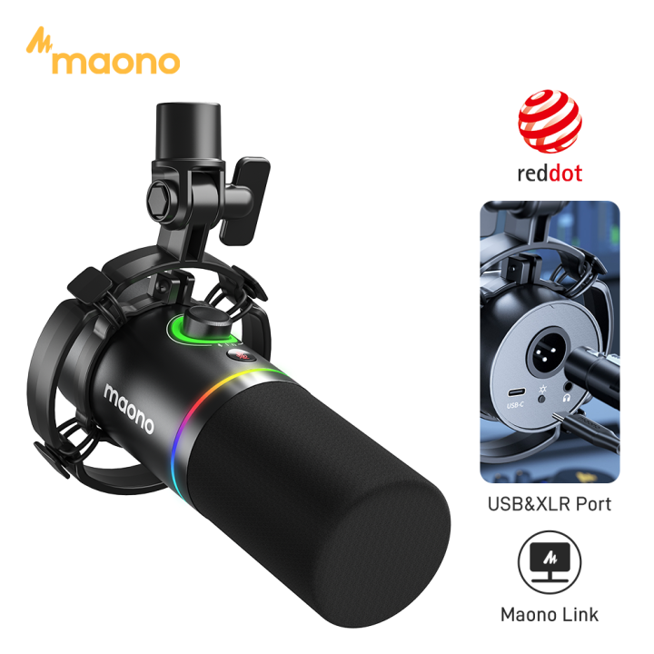 MAONO PD200X XLR/USB Podcast Micro Điện Động Mic Kim Loại Với Phần Mềm ...