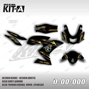 Decal Stiker Ninja 150 RR Dekal Striping Sticker Ninja 150 RR Dekal Ninja 150 RR MOTIF TECHNO GRID