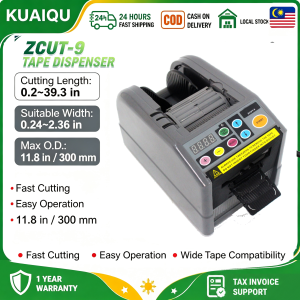 Kuaiqu Zcut-9 Tape Dispenser Suitable Width 0.24-2.36 in Cutting Length 0.2-39.3 in Max O.D. 11.8 in/300 mm Auto/Manual LED Digital Display Control Panel Length Visible Control Cutting Length