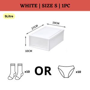 Wardrobe Organizer Home Stackable Clothes Organization Cloth Simpan Barang Laci Almari Baju 衣橱收纳盒