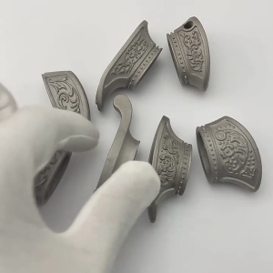 Stainless Steel Cutter Handle Guard Protect for Making Tool Patterned Handle Hand Guard Bolsters Embryo Gauntlet Casting