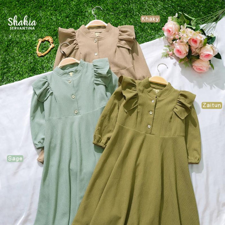 ALISA SHAVIA DRESS ANAK PEREMPUAN / GAMIS ANAK MUSLIM PEREMPUAN