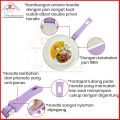MAKCOOK Wajan Teflon / Wajan Gagang / Crepes pan / crepes maker / telfon crepes White Lavender 16cm. 