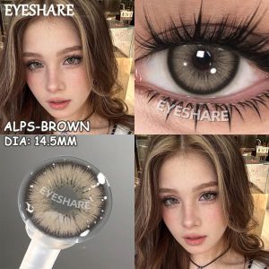 Eyeshare Softlens Alps seri Black Softlense 14.5mm 1 pasang lensa kontak berwarna soflens Contact Lens