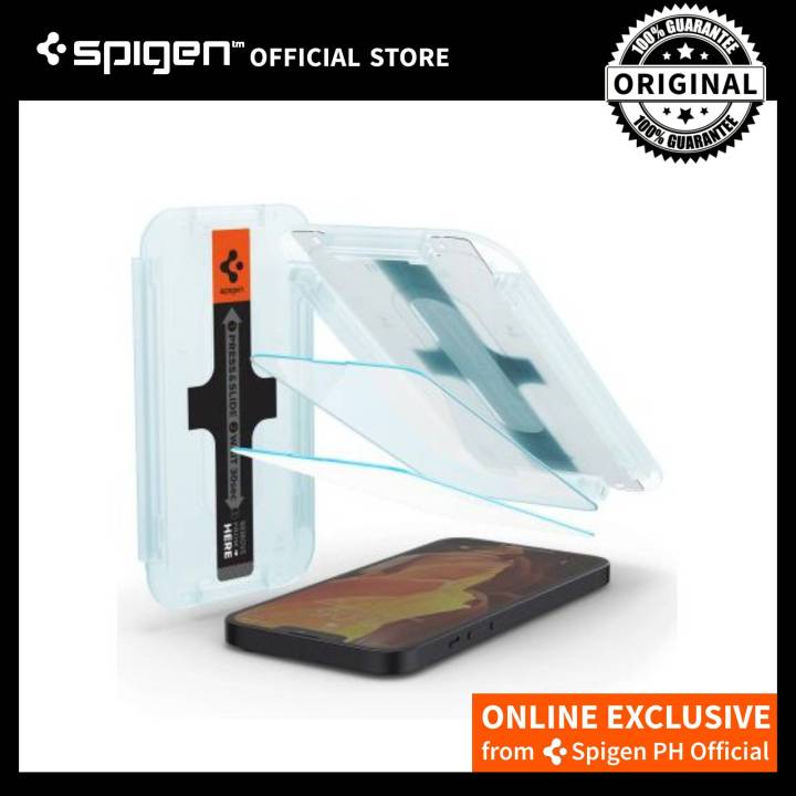 Spigen iPhone 14 / 13 /13 Pro Tempered Glass EZ Fit Transparency Sensor ...