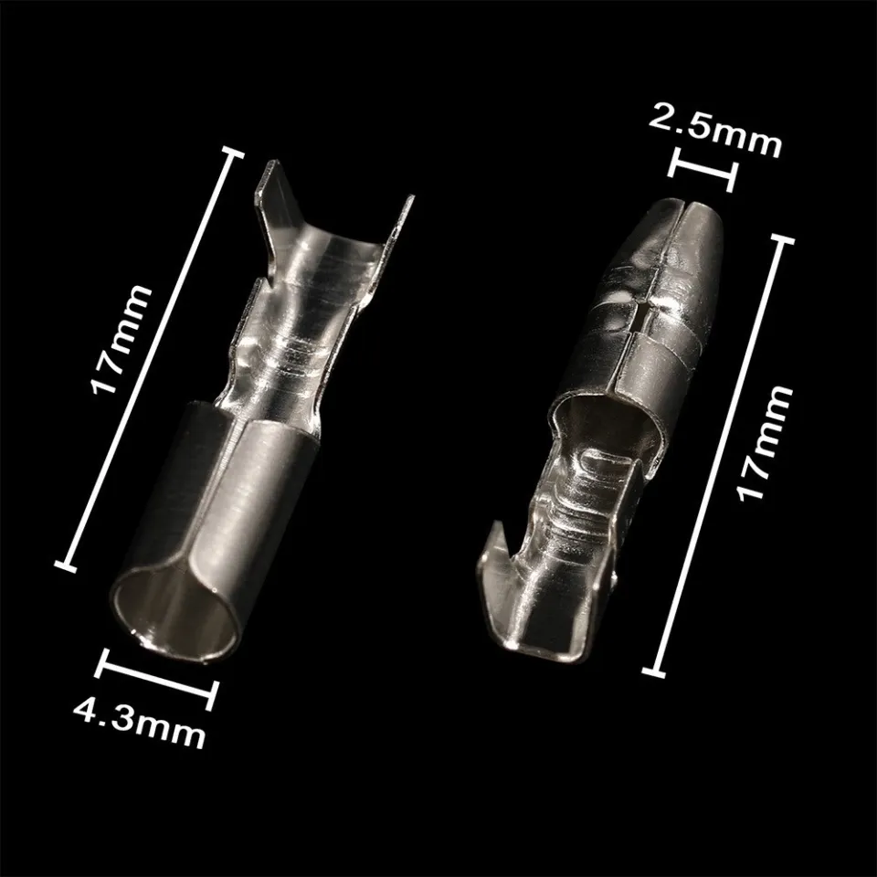 Mankk Automotive Connector Pins Terminal Kit 1.5/1.8/2.5/2.8mm Male Female Crimp Pins Car Electrical Wire Terminal Non-Insulated Plug Terminal Removal Tool Kit For 22-12 Gauge Plug M-135-822PCS - Foto 11