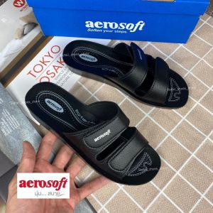 รองเท้าแตะผู้หญิง Aerosoft รุ่น 2103 สีดำ - สินค้าพร้อมส่ง