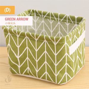 Rectangular Fabric Cotton Storage Basket Foldable Waterproof Bath Sundry Container Box Organizer Kotak Bakul Segi 4方形收纳篮