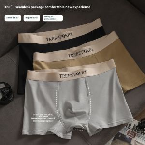 Laz Johnn ผ้าฝ้ายลายกราฟีนสำหรับผู้ชายกางเกงบ็อกเซอร์ต้านเชื้อแบคทีเรีย-ทันสมัยสวมใส่สบายและระบายอากาศได้ดี