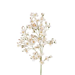 MIKE DUNBAR Fake Floral Artificial Pear Flowers Plum Blossom Real Touch Faux Flower Branch Photography Props Realistic Simulation Pear Blossom Home Living Room Decor