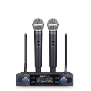 shuer/original BLXD4 mic wirelesswireless mic karaoke vocal suara terbaik Dual handheld microphone