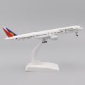 Metal Aircraft Model 20Cm 1:400 Philippine Air Boeing777 Metal Replica With Landing Gear Alloy Material Aviation Simulation Gift. 