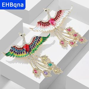 [COD] EHBqna SPORTS เข็มกลัดแฟชั่นพลอยเทียมบินฟีนิกซ์สำหรับผู้หญิงเสื้อผ้าเสื้อโค้ทเครื่องประดับของขวัญเครื่องประดับ