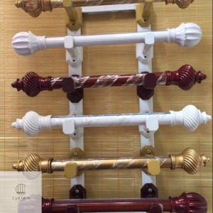 (Hoả Tốc HCM - Ko Giao Tỉnh) Thanh treo rèm cửa Loại 1 đầy đủ giá đỡ đầu bịt núm cột vít ốc