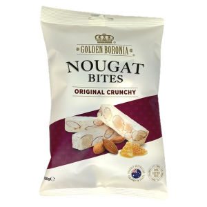 Golden Boronia Nougat Bites Original Crunchy น้ำหนัก 100 กรัม BB.22/06/26 สินค้ามีฮาลาล