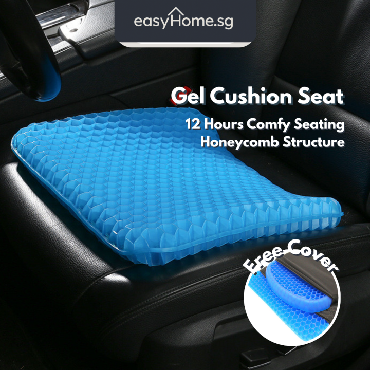 Gel Cushion Seat Double Layer Lumbar Back Support Egg Sitter Chair