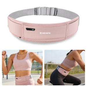 MENSPE Sports Waist Bag Waist Belts Cross Body Bag Running Pounch Adjustable Running Pack Waterproof Waist Bag Money Phone Waist Fanny Pack Jogging Belt Fanny Pack With Reflective Strip for Workouts Sports Outdoor