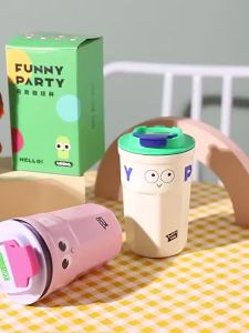 Premium 316 Stainless Steel Vacuum Cup Coffee Tumbler Insulated Thermal Mug For Hot and Cold Super Cute Water Bottle