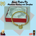 Padre Pio Medalion Necklace And Bangles(Healing Medallion Necklace)with Free Healing oil. 