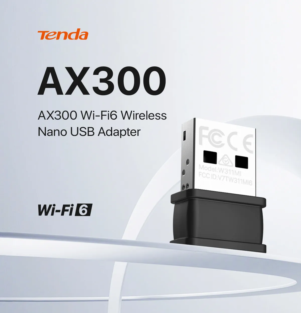 Tenda W311MI USB Wifi Adapter for PC AX300 2.4g wifi 6 Wifi receiver dongle wireless Adapter