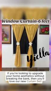 PARES PARES na Kulay ng Kurtina Plain Matgold Non Ring Curtain House & School Decoration - Door Window Shelves Board Divider Barrier even in Vehicles can use to cover from sunlight (from small size curtain to big sizes)