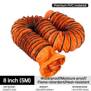 8/10/12 Inch Industrial Cylinder Ducting Exhaust Fan Blower Portable Ventilator for kitchen garage work shop etc